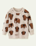 Elephant Printed Sweater - Mini Taylor