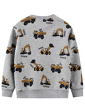 Excavator Printed Sweatshirt - Mini Taylor