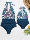 Family Matching One Piece Swimsuit Backless Swimsuit - Mini Taylor