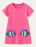 Fish Appliqué Dress - Mini Taylor