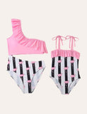 Flamingo Striped Family Matching Swimsuit - Mini Taylor