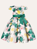 Floral Bow Party Dress - Mini Taylor