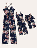 Floral Family Matching Overalls - Mini Taylor