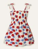 Floral Fruit Full Printed Dress - Mini Taylor