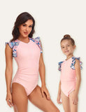 Floral Printed Family Matching Swimsuit - Mini Taylor