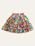 Flower Pleated Skirt