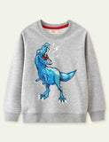 Glowing Dinosaur Printed Sweater - Mini Taylor