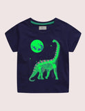 Glowing Dinosaur Short-Sleeved T-shirt - Mini Taylor