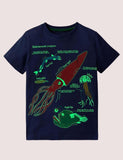 Glowing Dinosaur Short-Sleeved T-shirt - Mini Taylor