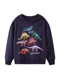 Glowing Dinosaur Sweatshirt - Mini Taylor