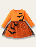 Halloween Bat Tulle Dress