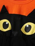 Halloween Cat Eyes Printed Princess Dress - Mini Berni