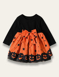 Halloween Ghost Print Dress - Mini Berni