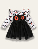 Halloween Long Sleeve Mesh Dress - Mini Berni