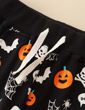 Halloween Pumpkin Ghost Printed Sweatpants - Mini Berni