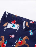 Horse Racing Print Leggings - Mini Taylor