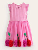 Jersey Tulle Appliqué Dress - Mini Taylor