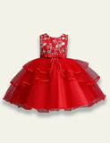 Mesh Embroidery Party Dress