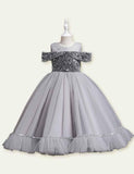 Mesh Sequins Princess Dress - Mini Taylor