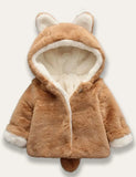Multicolor Fox Plush Coat - Mini Taylor