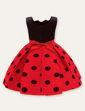 Polka Dot Bow Sleeveless Party Dress - Mini Taylor