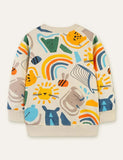 Rainbow Animal Full Printed Sweatshirt - Mini Taylor