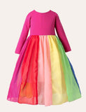 Rainbow Mesh Party Dress - Mini Taylor