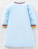 Rainbow Pencil Appliqué Long Sleeve Dress - Mini Taylor