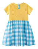 Rainbow Plaid Appliqué Dress - Mini Taylor