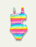 Rainbow Strip Swim Suit - Mini Taylor