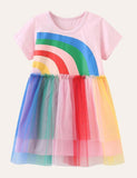 Rainbow Tulle Dress - Mini Taylor