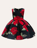 Rose Bow Party Dress - Mini Taylor