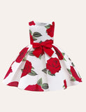 Rose Bow Party Dress - Mini Taylor