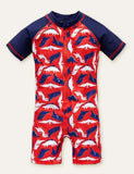 Shark Dinosaur One-Piece Swimsuit - Mini Taylor