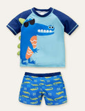 Shark Dinosaur Printed Swimsuit