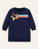 Star Rainbow Printed Dress - Mini Taylor