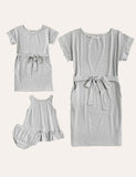 Striped Family Matching Dress - Mini Taylor