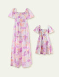 Tie-Dye Sleeve Family Matching Dress - Mini Taylor