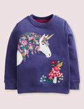 Unicorn Appliqué Sweatshirt - Mini Taylor