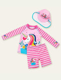 Unicorn Long Sleeve Split Swimsuit - Mini Taylor