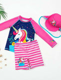 Unicorn Long Sleeve Split Swimsuit - Mini Taylor