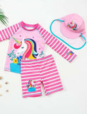 Unicorn Long Sleeve Split Swimsuit - Mini Taylor