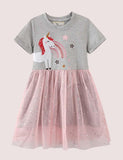 Unicorn Print Tulle Dress - Mini Taylor