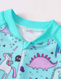 Unicorn Printed Long Sleeve Swimsuit - Mini Taylor