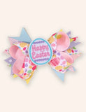 Easter Egg Applique Bow Dress