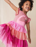 Flamingo Appliqué Tulle Dress - Mini Taylor