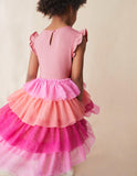 Flamingo Appliqué Tulle Dress - Mini Taylor