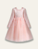 Floral Princess Tulle Party Dress