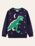 Glowing Dinosaur Printed Sweatshirt - Mini Taylor