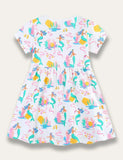 Ocean Mermaid Print Dress - Mini Taylor